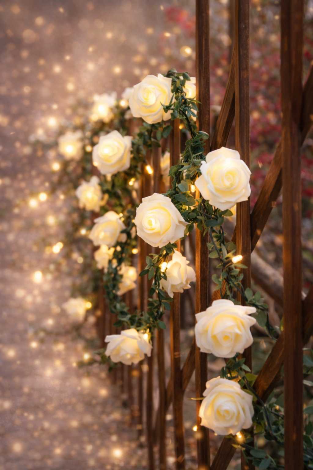 Enchanted Rose Glow Lights