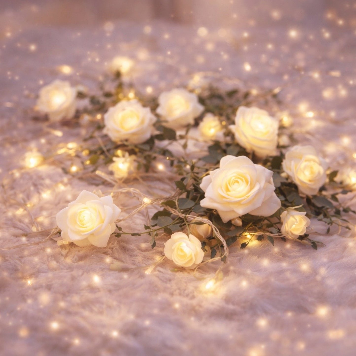 Enchanted Rose Glow Lights